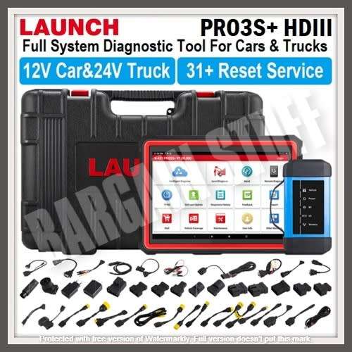 Launch X431 PRO3S+ V2.0 + HDIII Cars and Heavy-Duty Truck Diagnostic Tools 2 Years Free Updates