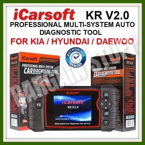 iCarsoft KR V2.0 Professional Multi-System Diagnostic Tool For Kia / Hyundai / Daewoo