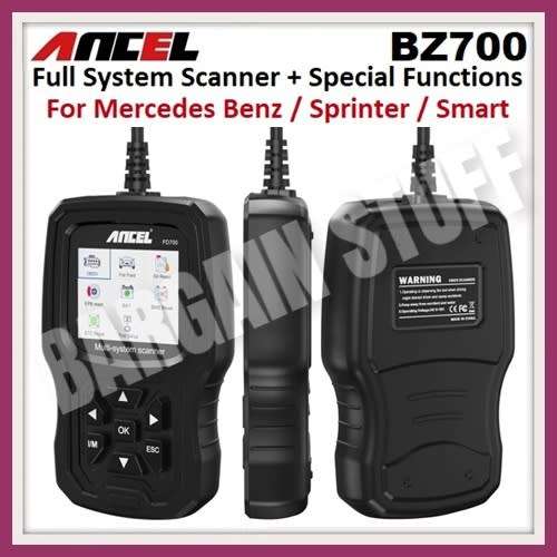 Ancel BZ700 Full System OBDII Scanner With Special Functions for Mercedes Benz / Sprinter / Smart