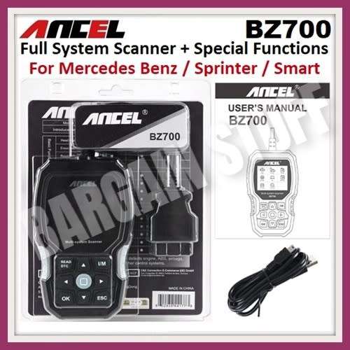 Ancel BZ700 Full System OBDII Scanner With Special Functions for Mercedes Benz / Sprinter / Smart