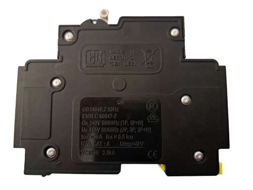 CBI Miniature Circuit Breaker 1 Pole 45A 3kA 240V QA-1(13)-45A QA18345