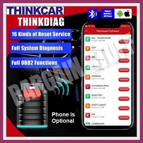 ThinkCar Thinkdiag OBD2 Full System Diagnostic Tool. Free 3 Vehicle Brand Software For 1 Year