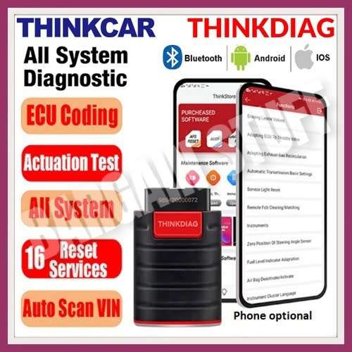 ThinkCar Thinkdiag OBD2 Full System Diagnostic Tool. Free 3 Vehicle Brand Software For 1 Year