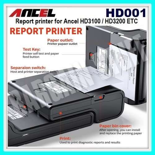 Ancel HD001 Thermal Printer For Ancel HD3100, HD3200, HD3400, HD3500, HD3600