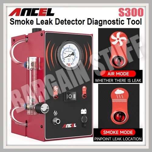Ancel S300 Smoke Leak Detector for Car/Motorcycle/Boat/Truck EVAP Vacuum Leakage Diagnostic Tool