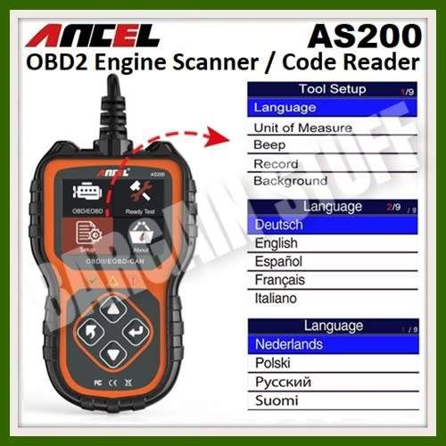 Ancel AS200 OBD2 Engine Scanner / Code Reader
