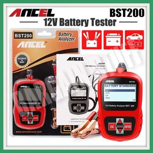 Ancel BST200 Car 12V Battery Analizer / Tester CCA Range: 100 - 1100 CCA