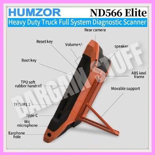 Humzor NexzDAS ND566 Elite Heavy Duty Truck Diagnostic Tool