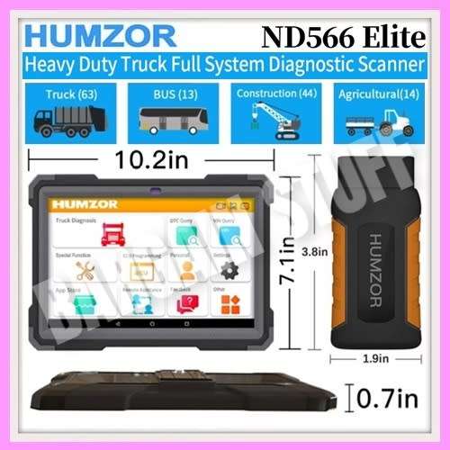 Humzor NexzDAS ND566 Elite Heavy Duty Truck Diagnostic Tool