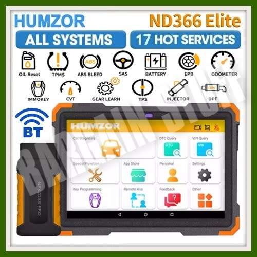 Humzor NexzDAS ND366 Elite All System Car Diagnostic Tool with Special Functions