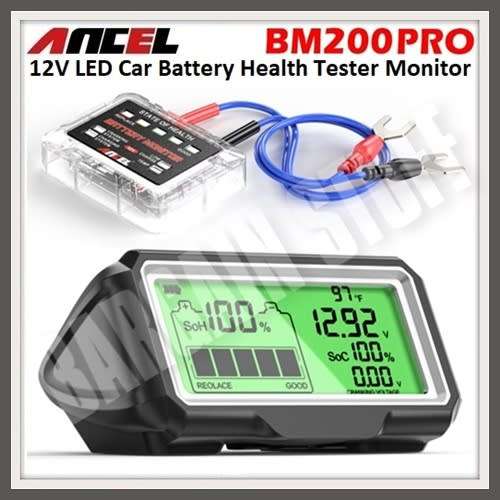 Ancel BM200 PRO Car Battery Health Tester Monitor Charging Analyzer Tool