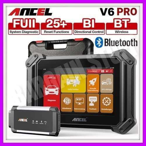 Ancel V6 Pro OBD2 Professional Full System Car Diagnostic Tool With 25+ Reset Functions