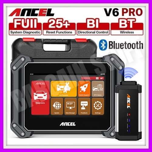 Ancel V6 Pro OBD2 Professional Full System Car Diagnostic Tool With 25+ Reset Functions