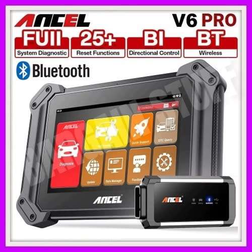 Ancel V6 Pro OBD2 Professional Full System Car Diagnostic Tool With 25+ Reset Functions