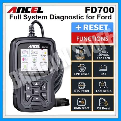 Ancel FD700 Full System OBD2 Scanner with Special Functions for Ford, Lincoln and Mercury Vehicles
