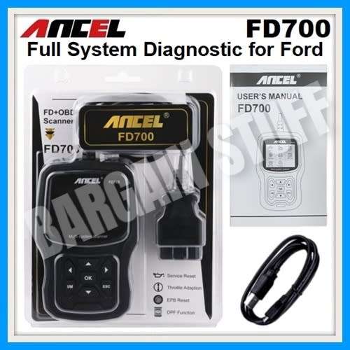 Ancel FD700 Full System OBD2 Scanner with Special Functions for Ford, Lincoln and Mercury Vehicles