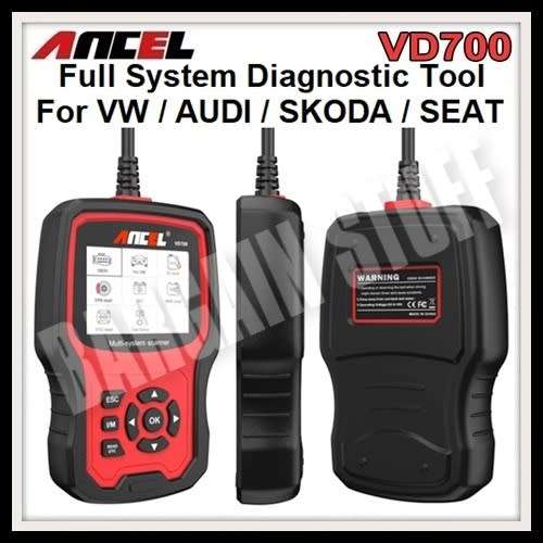 Ancel VD700 Full Systems Diagnostic Scanner with Special Functions For VW / AUDI / SKODA / SEAT
