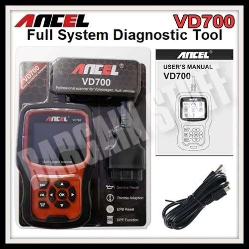 Ancel VD700 Full Systems Diagnostic Scanner with Special Functions For VW / AUDI / SKODA / SEAT
