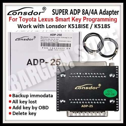 Lonsdor Super ADP 8A/4A Adapter for Toyota Lexus Key Programming for Lonsdor K518S & K518ISE