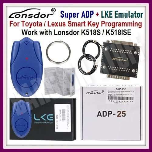 Lonsdor Super ADP 8A/4A Adapter Plus Lonsdor LKE Smart Key Emulator 5 in 1