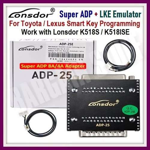 Lonsdor Super ADP 8A/4A Adapter Plus Lonsdor LKE Smart Key Emulator 5 in 1