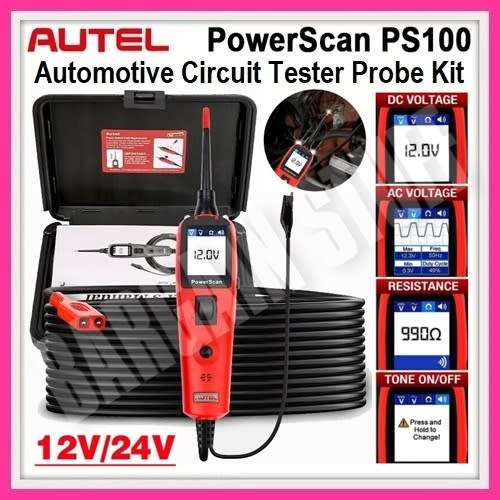 Autel PowerScan PS100 Automotive Circuit Tester Power Circuit Probe Kit