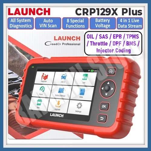 Launch CRP129X Plus All System OBD2 Scanner with 8 Reset Functions