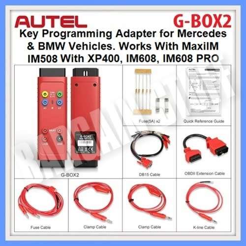 Autel G-BOX2 Key Programming Adapter for Mercedes Benz And BMW Vehicles