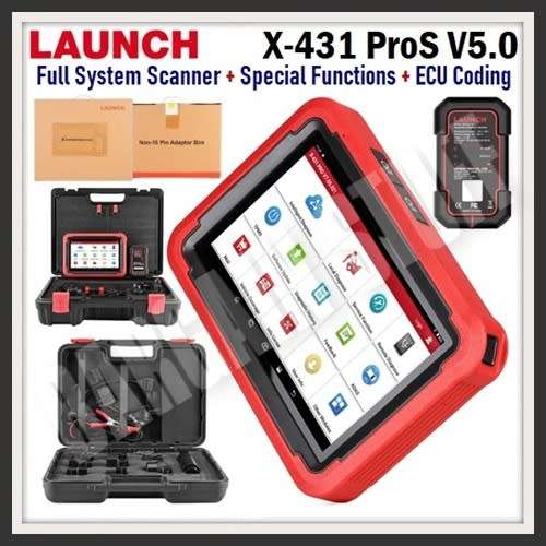 Launch X431 ProS V5.0 OE-Level Full System Diagnostic Tool with Special Functions, ECU Coding