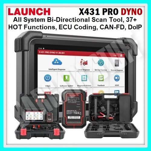 Launch X431 Pro Dyno 8` Bi-Directional Diagnostic Scanner with 37+ Special Functions & ECU Coding