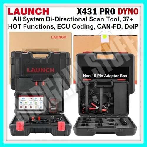 Launch X431 Pro Dyno 8` Bi-Directional Diagnostic Scanner with 37+ Special Functions & ECU Coding