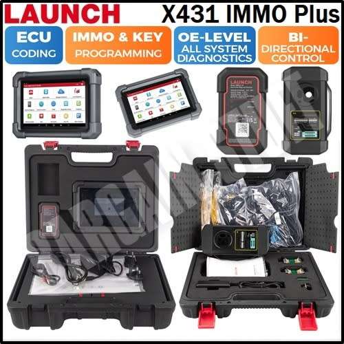 Launch X431 IMMO Plus Key Programming, Full System Diagnostic Tool 3 in 1 Functions
