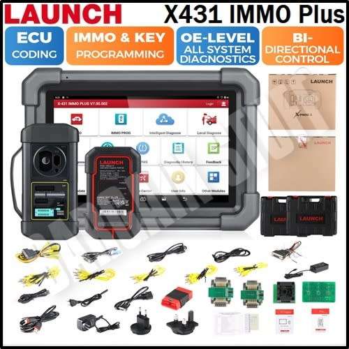 Launch X431 IMMO Plus Key Programming, Full System Diagnostic Tool 3 in 1 Functions