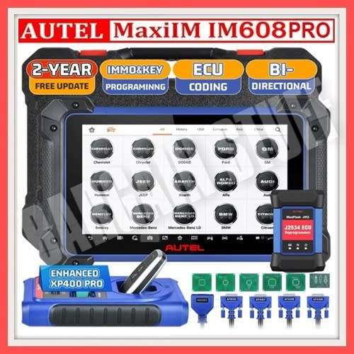 Autel MaxiIM IM608 Pro Diagnosis IMMO Key Programming with XP400 Pro and J2534 ECU Reprogrammer