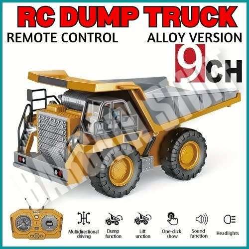 Remote Control Alloy Dump Truck 9 Channel 2.4GHz