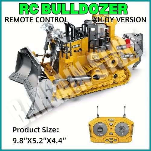 Remote Control Alloy Bulldozer 9 Channel 2.4GHz with Real Functions