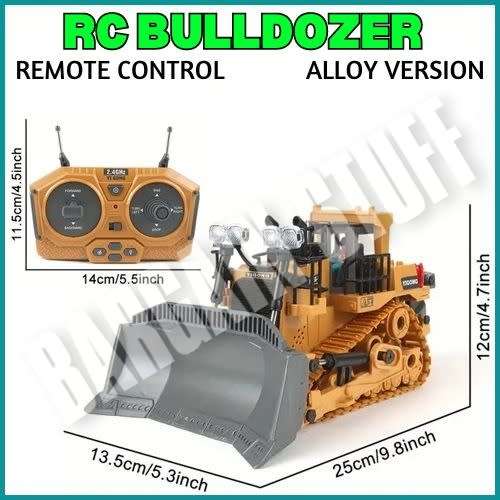 Remote Control Alloy Bulldozer 9 Channel 2.4GHz with Real Functions