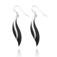 Sterling Silver Onyx Earrings