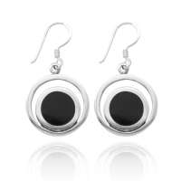 Sterling Silver Onyx Earrings
