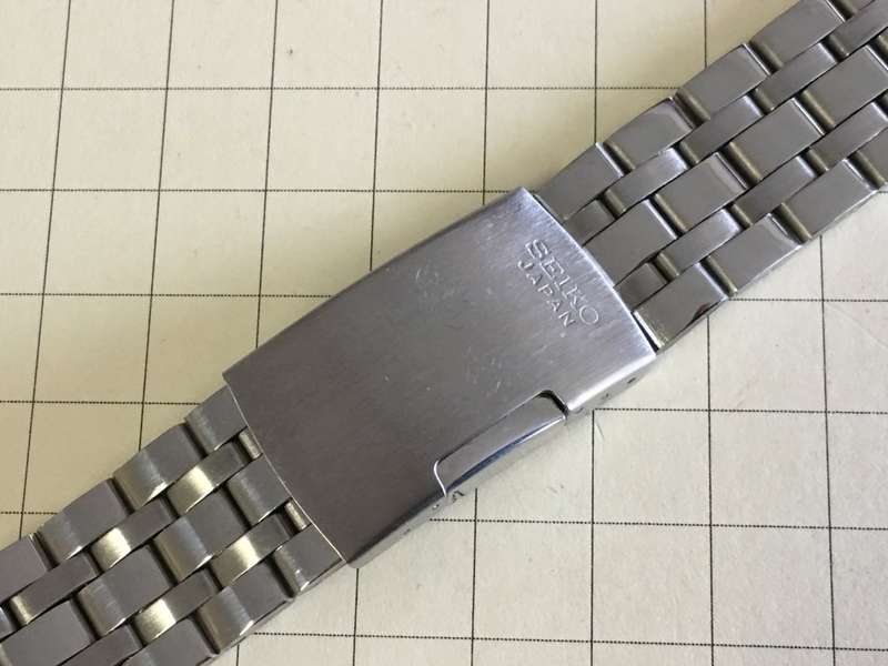 SEIKO 20MM POLISHED STAINLESS STEEL GENTS WATCH STRAP STRAIGHT END (SE-3)