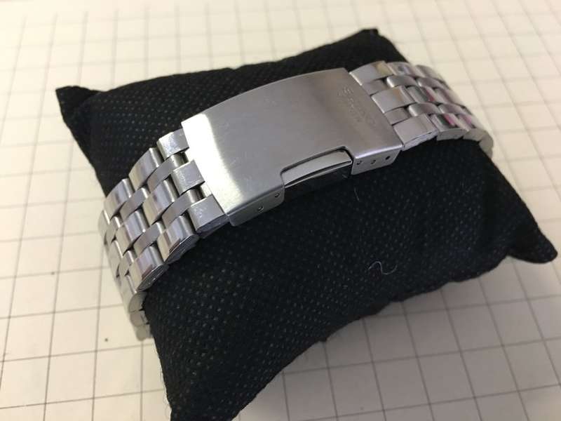 SEIKO 20MM POLISHED STAINLESS STEEL GENTS WATCH STRAP STRAIGHT END (SE-3)