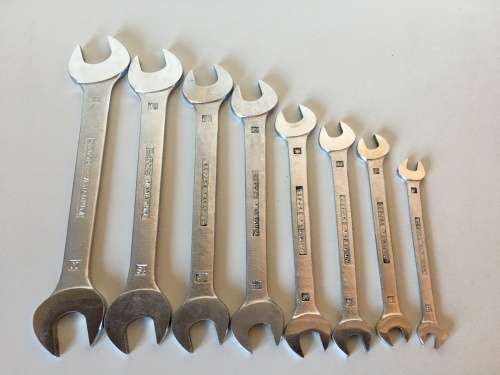 GEDORE - No.6 vanadium open ended flat spanner set