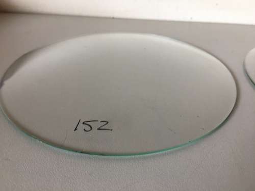 155 and 152mm convex clock glass