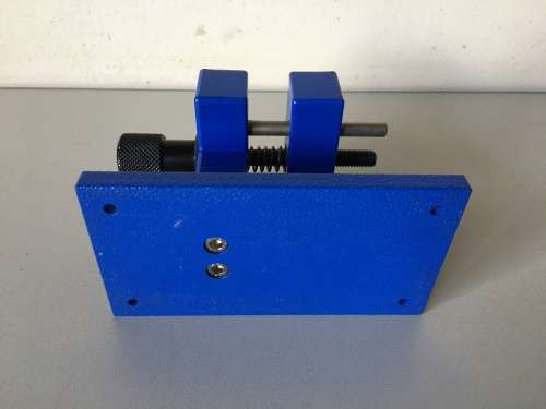 Jumbo bench vise for watch/pocket watch case and movement