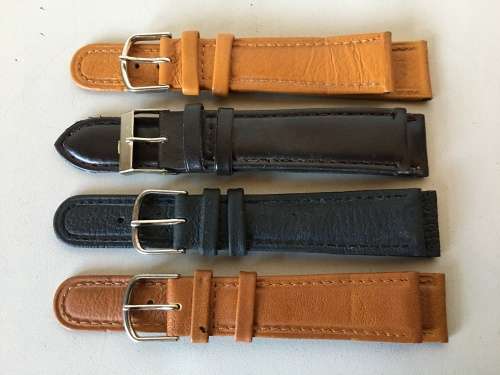 20mm geniune leather straps - 8 two piece straps