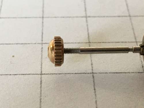 5.5mm Omega gold plated crown