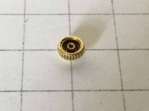 5.5mm Omega gold plated crown - Mercedes