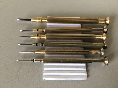Watchmakers screwdrivers
