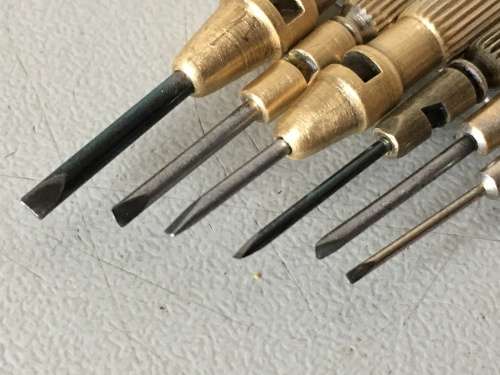 Watchmakers screwdrivers
