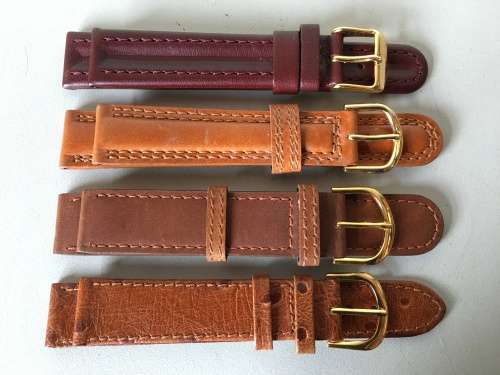 18mm geniune leather straps - 8 two piece straps